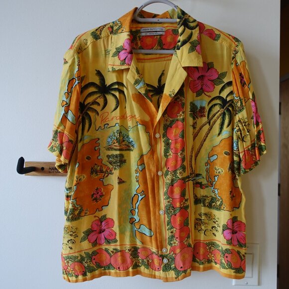 UO Urban Outfitters Tropical Florida Oranges Souvenir shirt top SM S Small - Picture 5 of 16